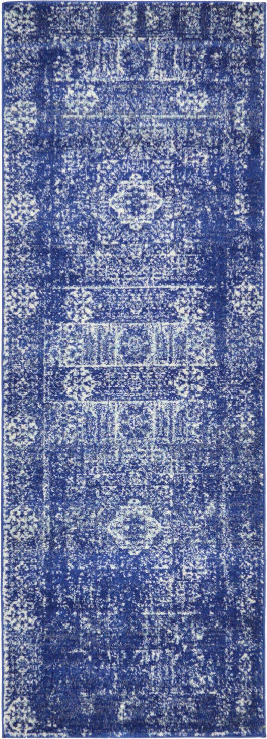 Unique Loom Timeless LEO-RVVL8 Blue Area Rug  Vintage style decorating, Unique  loom, Blue area rugs