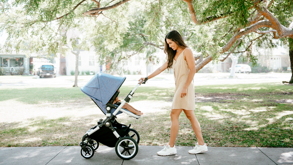 baby pushchair and car seat