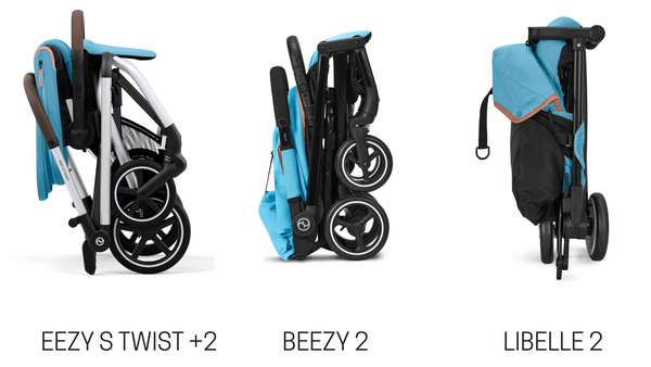 Cybex Travel Stroller Comparison: Eezy S Twist +2 V2 vs. Beezy 2