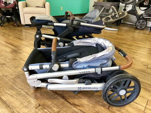 how to fold a uppababy vista stroller