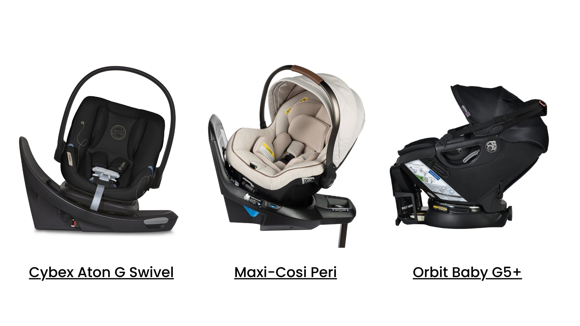 Rotating infant Car Seats