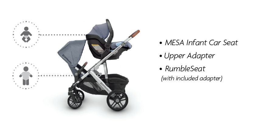 convertible car seat compatible with uppababy vista