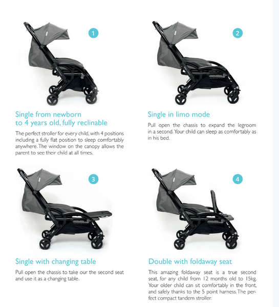 strollers that can add a second seat