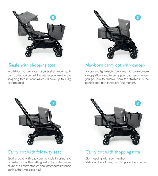 strollers that can add a second seat