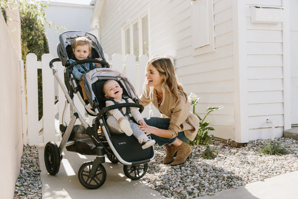 pink and grey buggy