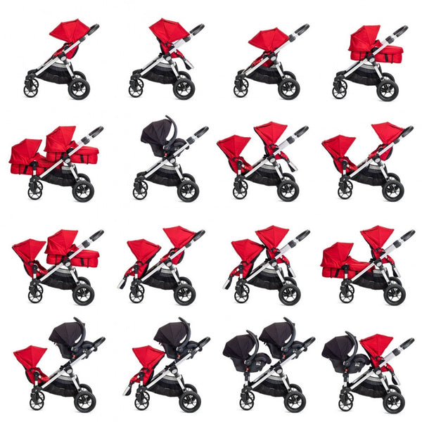 city select double stroller seat positions