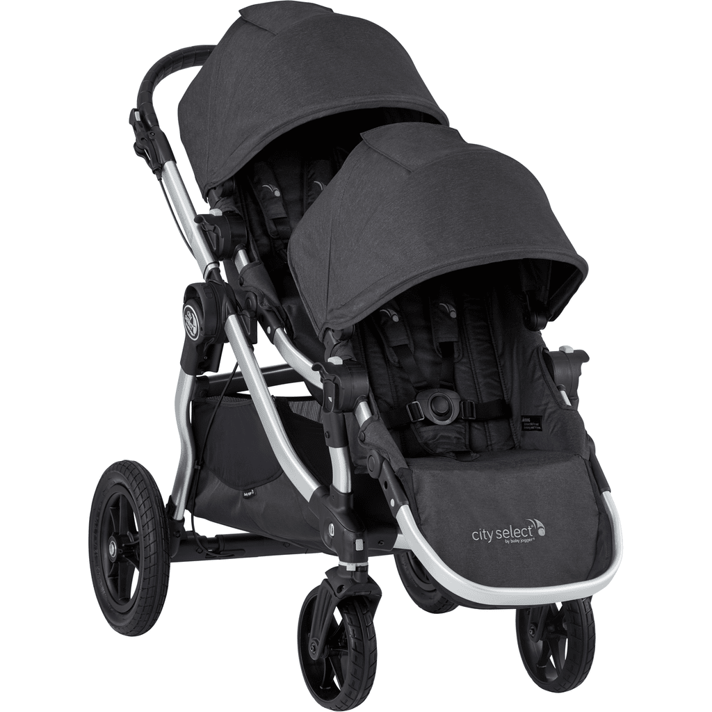 double stroller with one front wheel