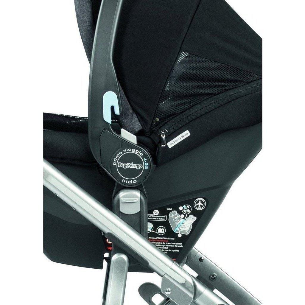 uppababy vista with peg perego car seat