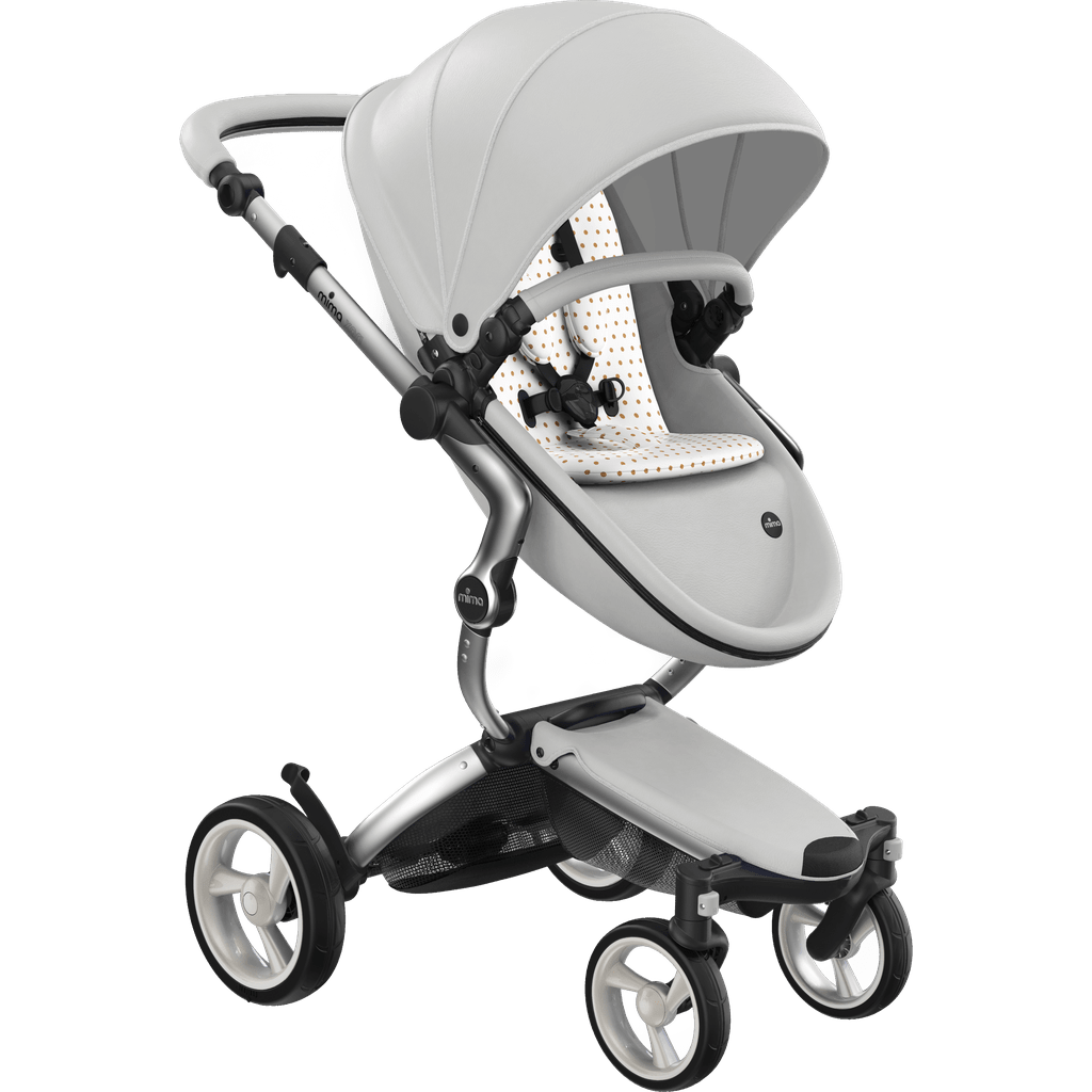 white stroller and carseat