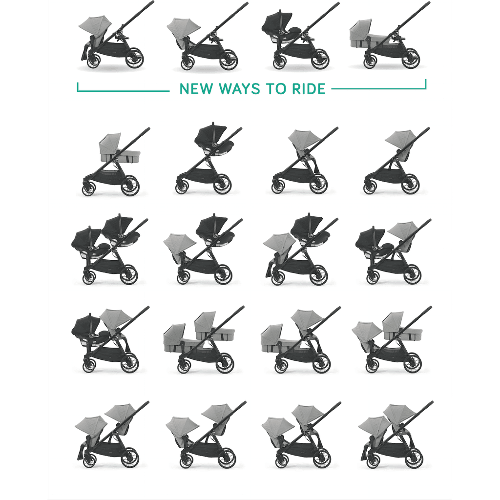 city select double stroller configurations