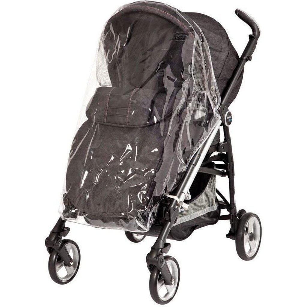 stroller with footmuff and raincover