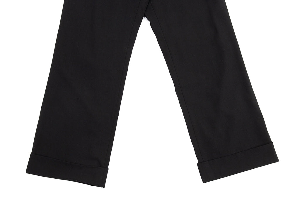 Yohji Yamamoto Japan. Y's Red Label Black Wool Pants | PILGRIM NEW