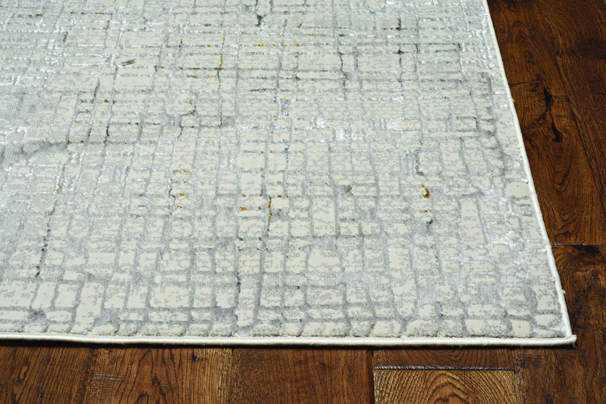 7' Grey Machine Woven Abstract Lines Indoor Runner Rug 7' Grey Machine