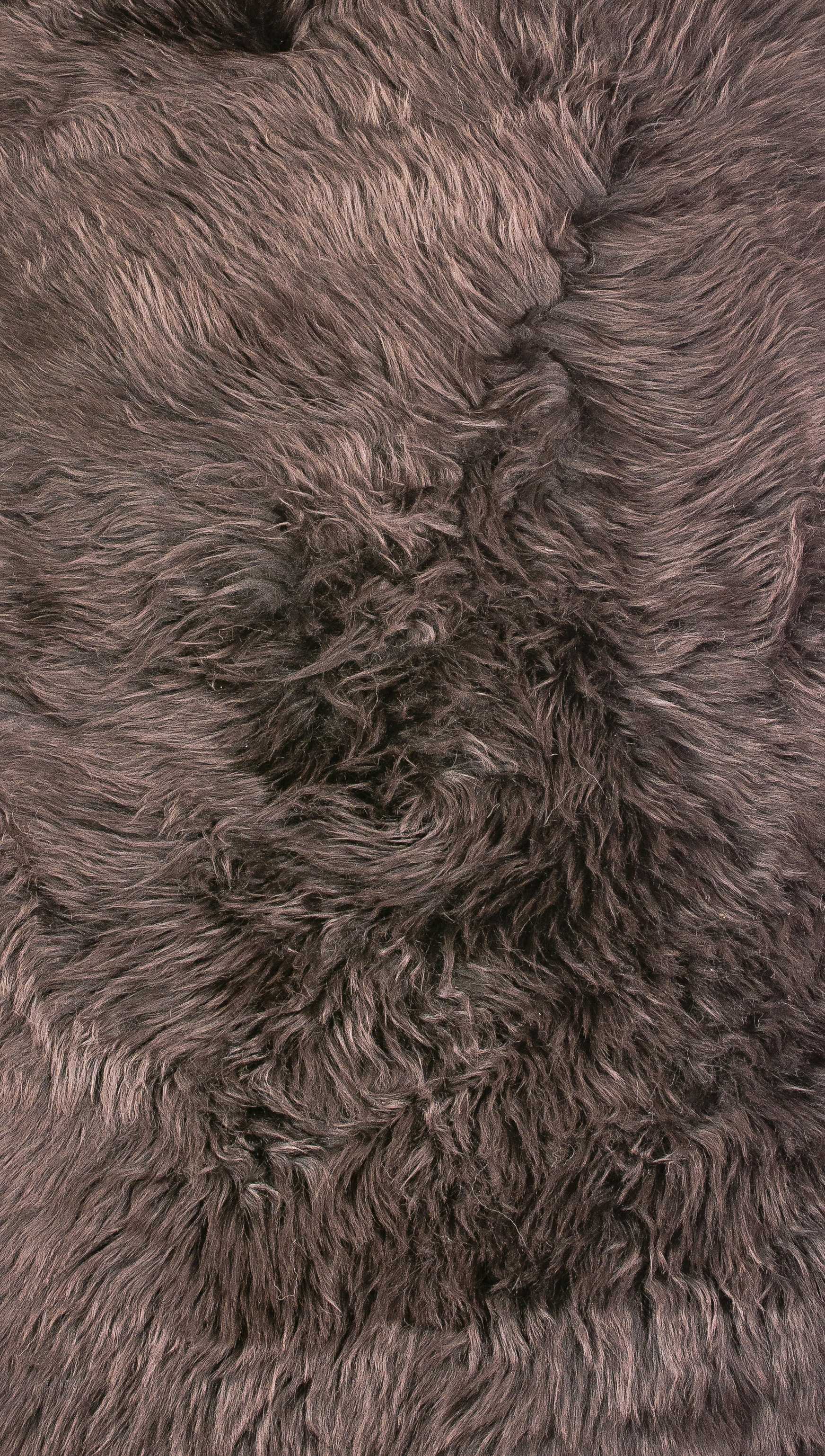 2' X 3' Chocolate New Zealand Natural Sheepskin Rug 2' X 3' Chocolate New