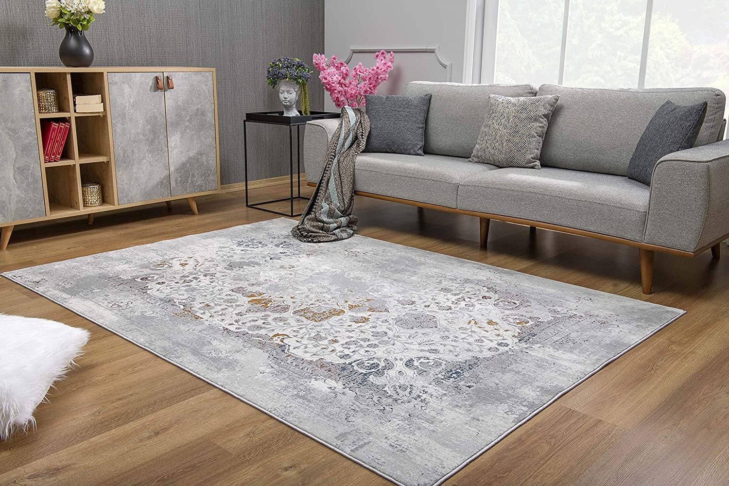 5鈥 X 8鈥 Gray Abstract Patterns Area Rug 5鈥 X 8鈥 Gray Abstract Patterns Area