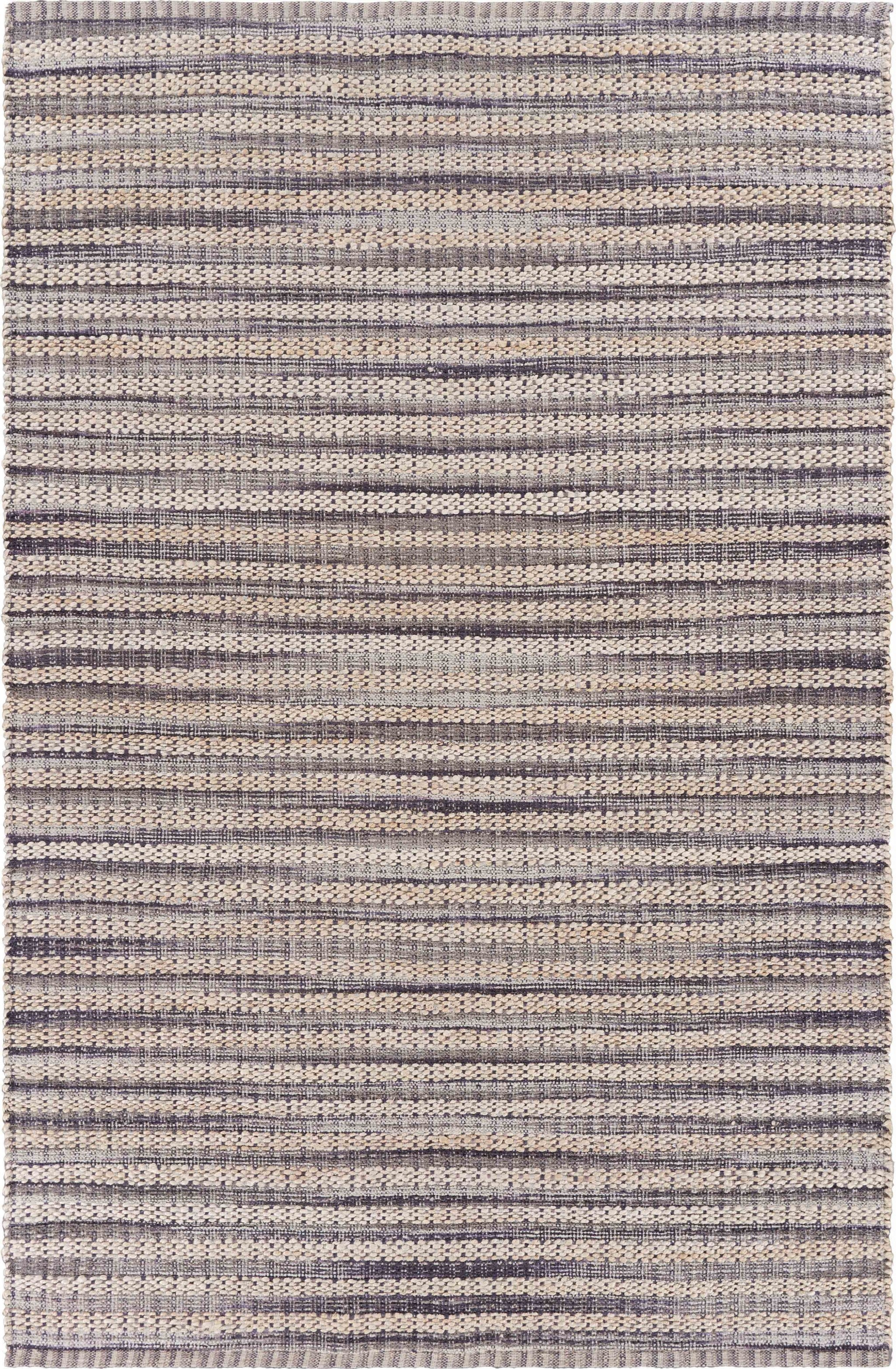 9鈥 x 12鈥 Brown and Gray Striped Area Rug 9鈥 x 12鈥 Brown and Gray Striped