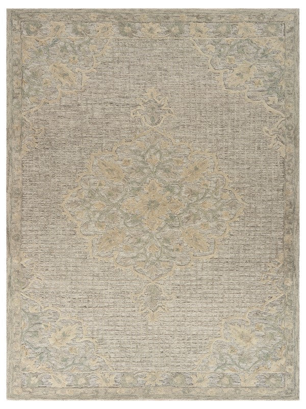 9鈥 x 12鈥 Beige Distressed Floral Area Rug 9鈥 x 12鈥 Beige Distressed Floral