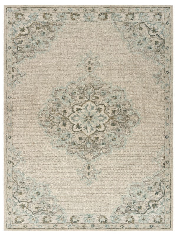 9鈥 x 12鈥 Ivory Distressed Floral Area Rug 9鈥 x 12鈥 Ivory Distressed Floral