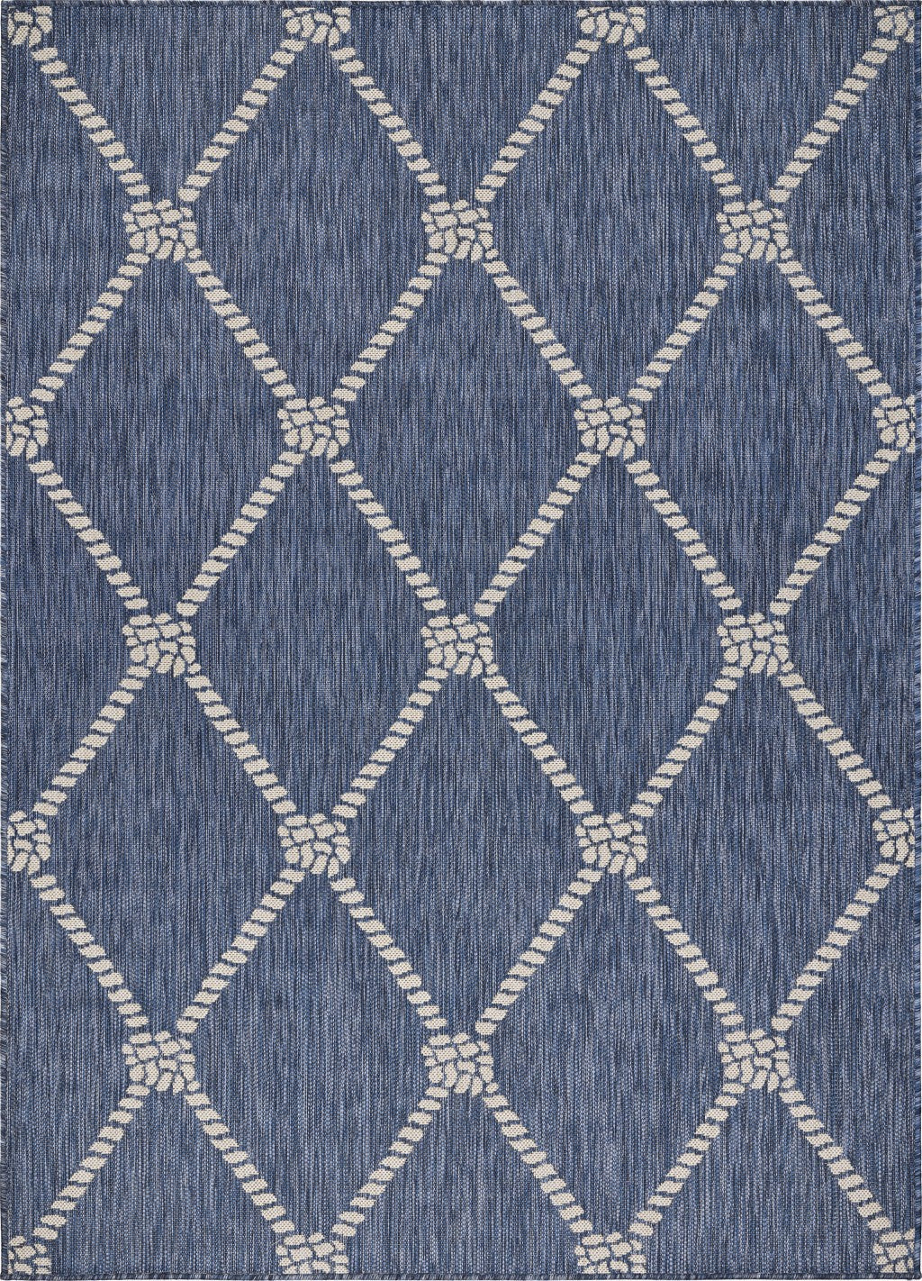 5鈥 x 7鈥 Navy Knot Indoor Outdoor Area Rug 5鈥 x 7鈥 Navy Knot Indoor Outdoor