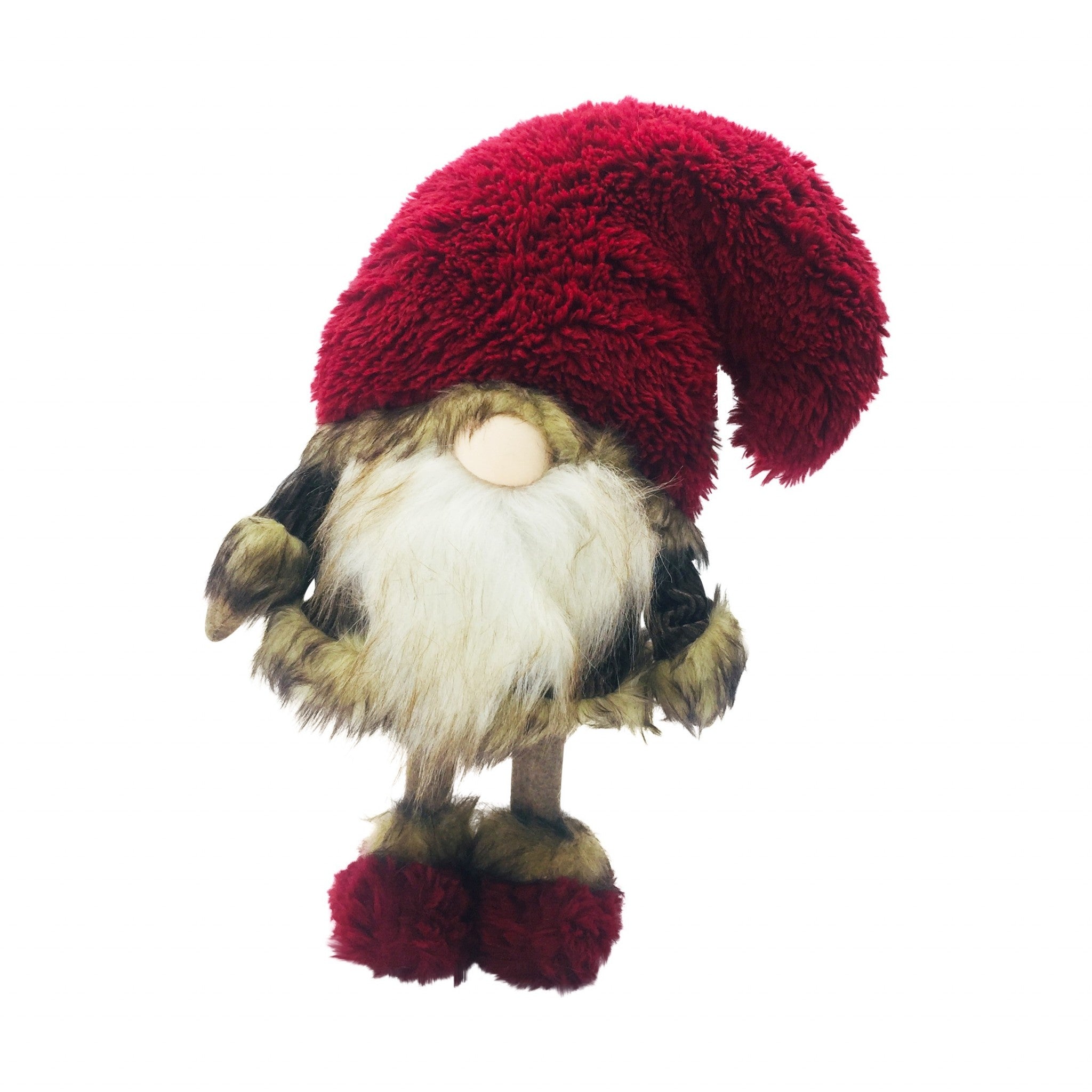 Big Red Fur Hat Cheetah Coat Gnome Big Red Fur Hat Cheetah Coat Gnome