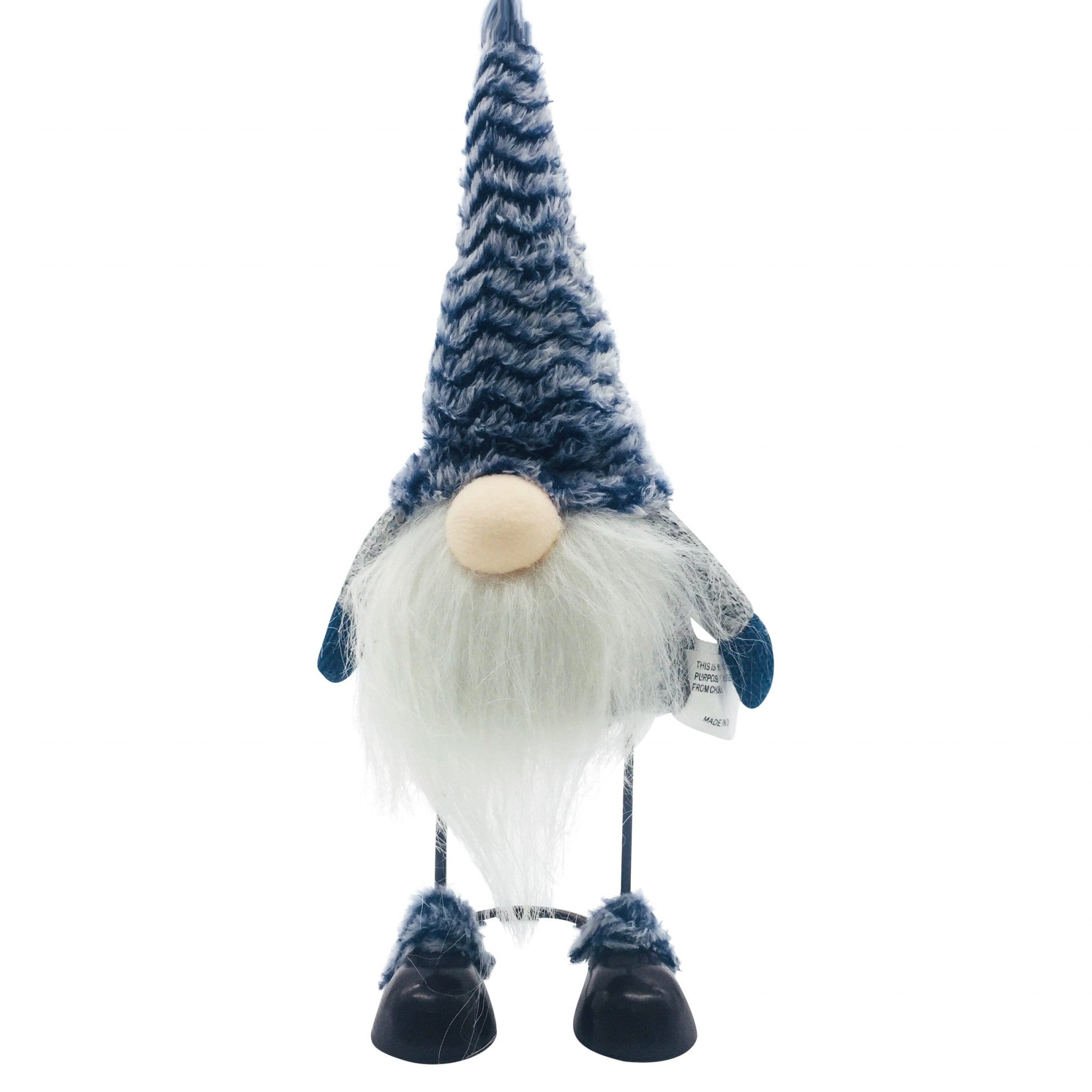 Blue Hat Standing Wire Leg Gnome Blue Hat Standing Wire Leg Gnome