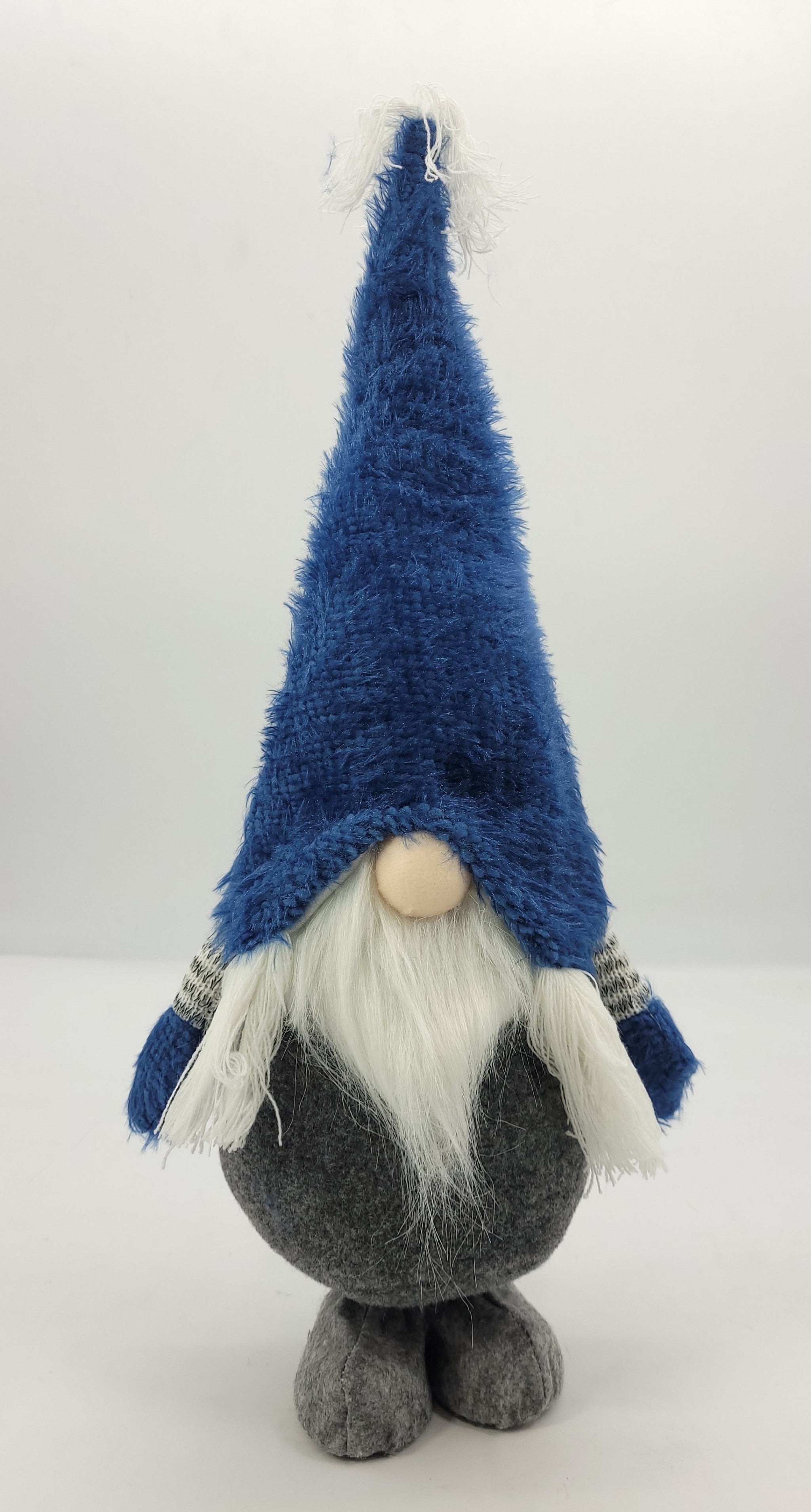 Royal Blue Fuzzy Hat Standing Gnome Royal Blue Fuzzy Hat Standing Gnome