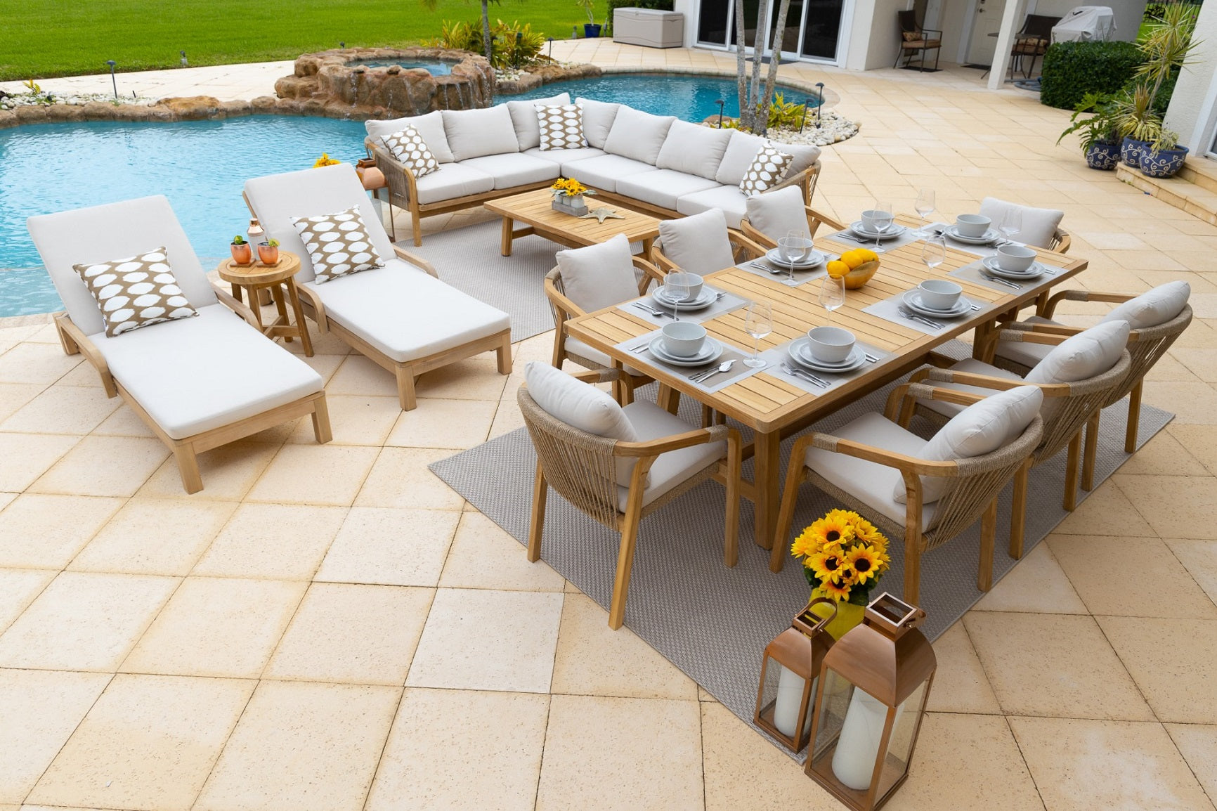 sunbrella patio sets clearance