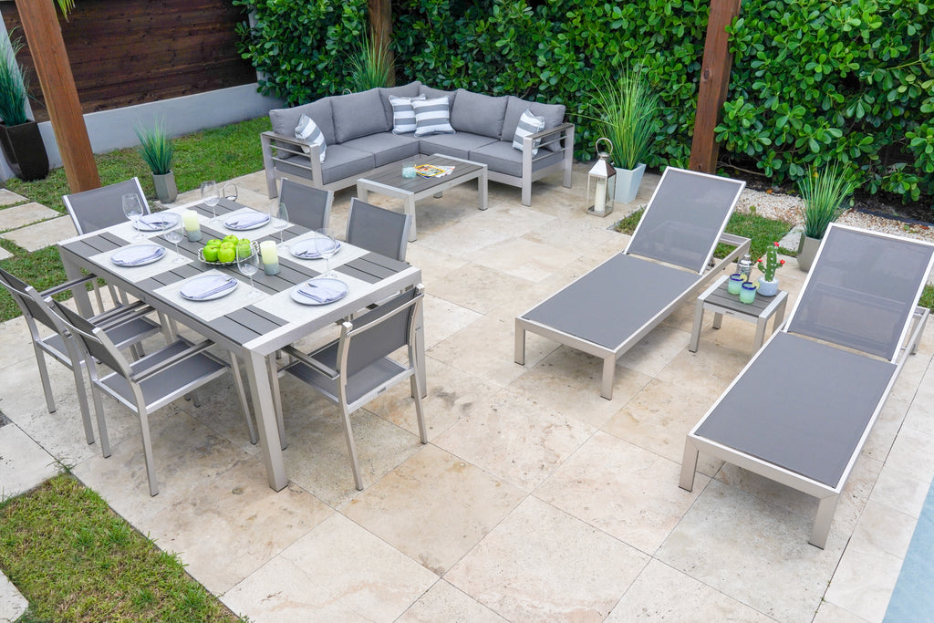 11 piece outdoor dining set dunelm