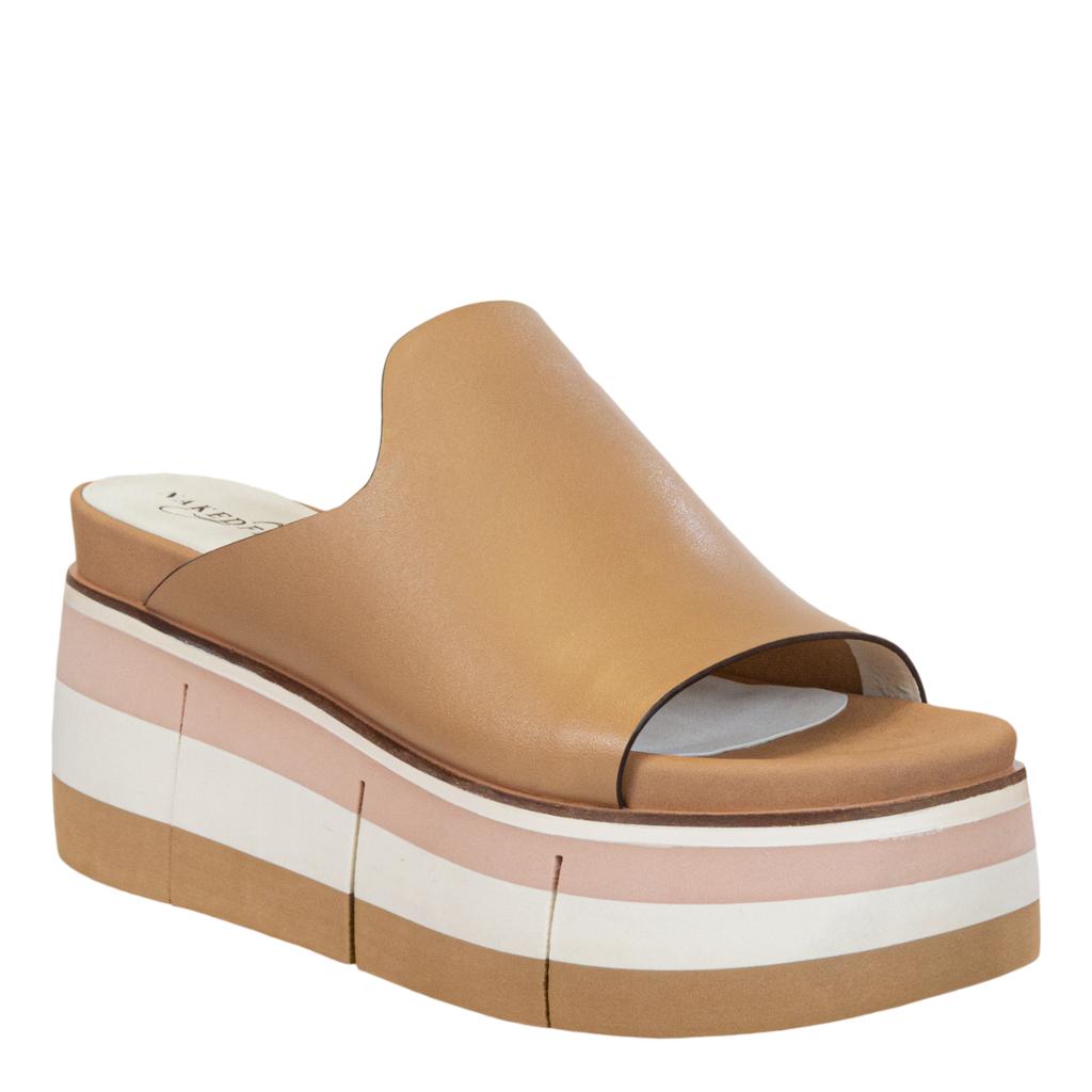 FLOW in ECRU Platform Sandals - Nakedfeet Shoes product image