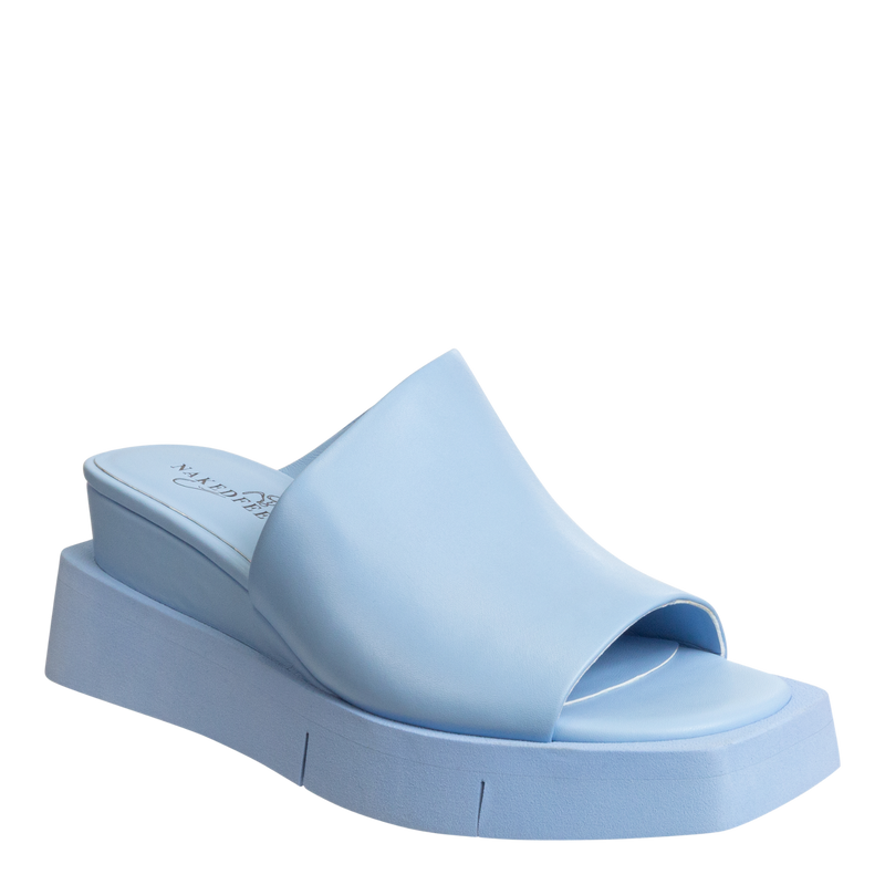 INFINITY in LIGHT BLUE Wedge Sandals – Nakedfeet Shoes