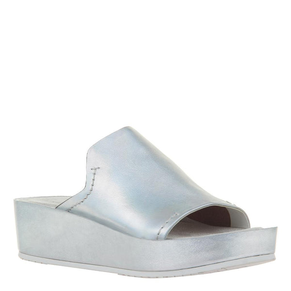 Reno in Silver Wedge Sandals | Women's 