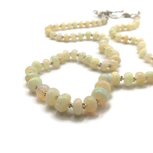 Ethiopian Opal Beaded Necklace - Van Der Muffin's Jewels