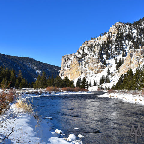January On The Gallatin River, photo by Montana Treasures