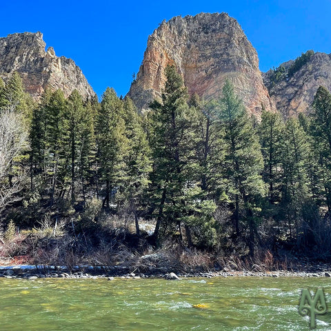 The Gallatin River, Sheep Rock, photo by Montana Treasures