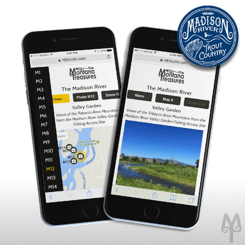 Free, Mobile Friendly, Madison River PhotoMap by Montana Treasures