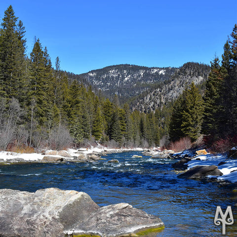 Early Spring on the Gallatin River, near Swan Creek, photo by Montana Treasures