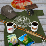 Shop the Gallatin River Explorer Collection of fly fishong apparel, cabin decor, and accessories