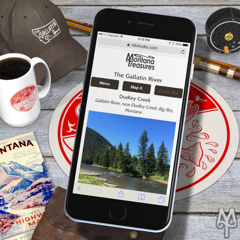 Explore The Gallatin River With A PhotoMap by Montana Treasures