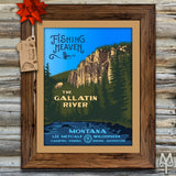 Shop Gallatin River posters and wall signs by Montana Treasures