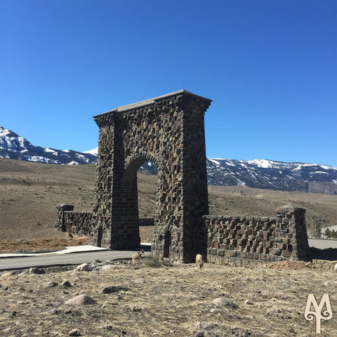Roosevelt Arch, North Entrance to Yellowstone National Park
