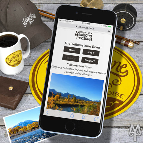 Explore The Yellowstone River with a Montana Treasures PhotoMap