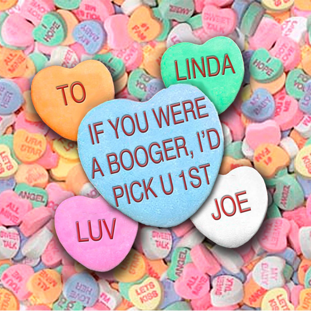 custom love heart candy