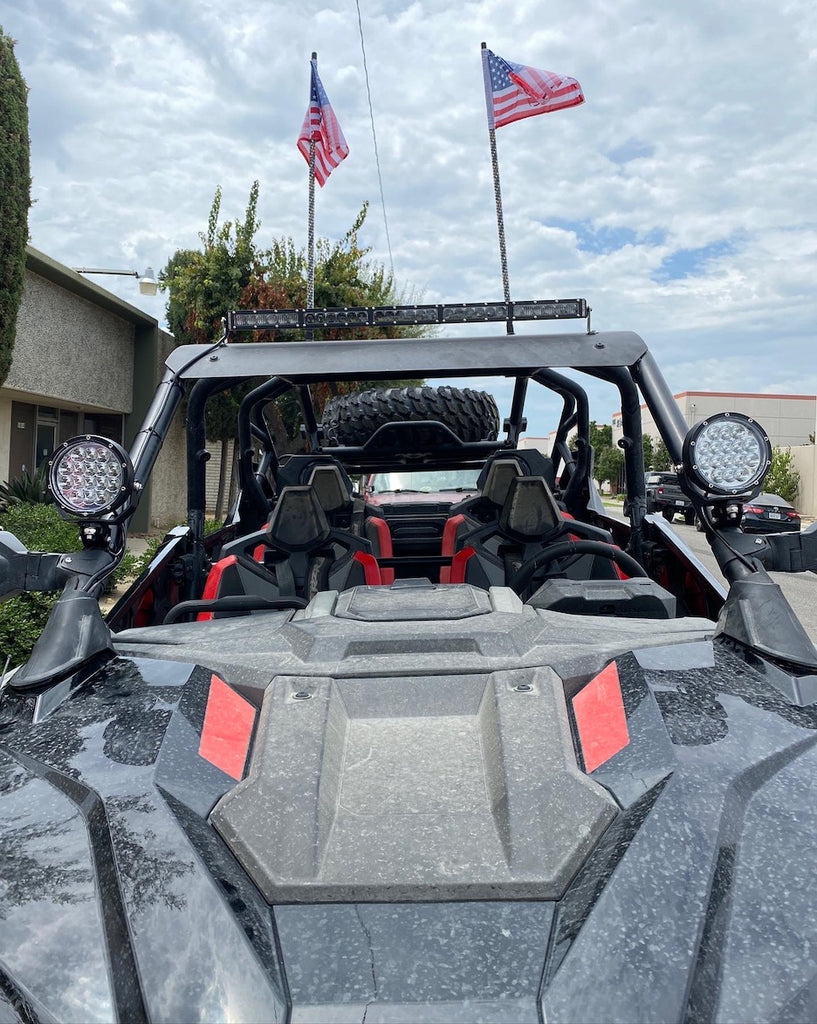 turbo rzr led lights gglighting lightbar round whips daymakers