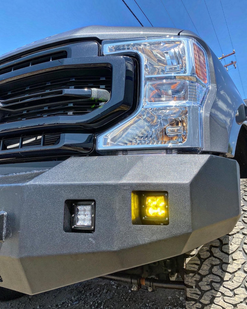 ford f250 led lights metal bumper steel craft move fusion fabfours body armor catle pusher work truck powerstroke