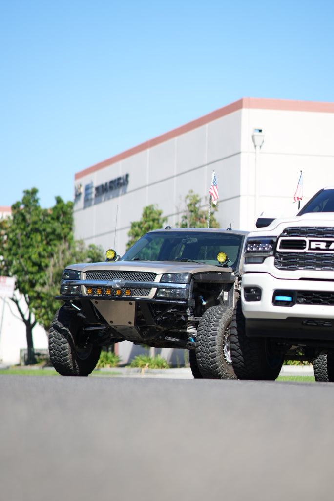 silverado prerunner lights led tube front bumper cateye