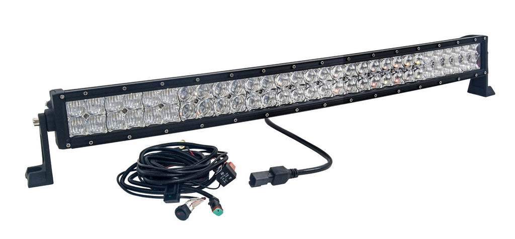 50 CURVED LED Light Bar - Double Row - Combo Beam - 5W Osram LED W/ 4D  PMMA Optics