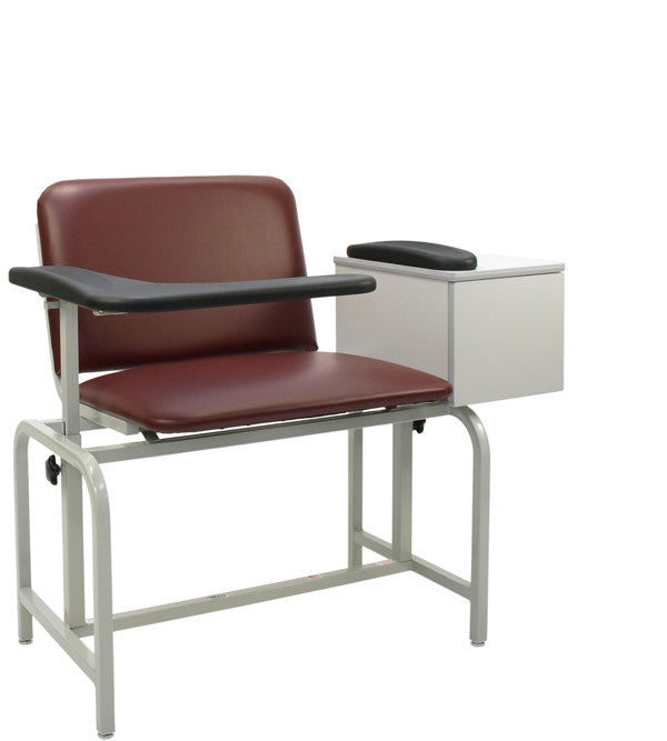 New Winco 2574 Extra Large Padded Blood Drawing Chair with Cabinet