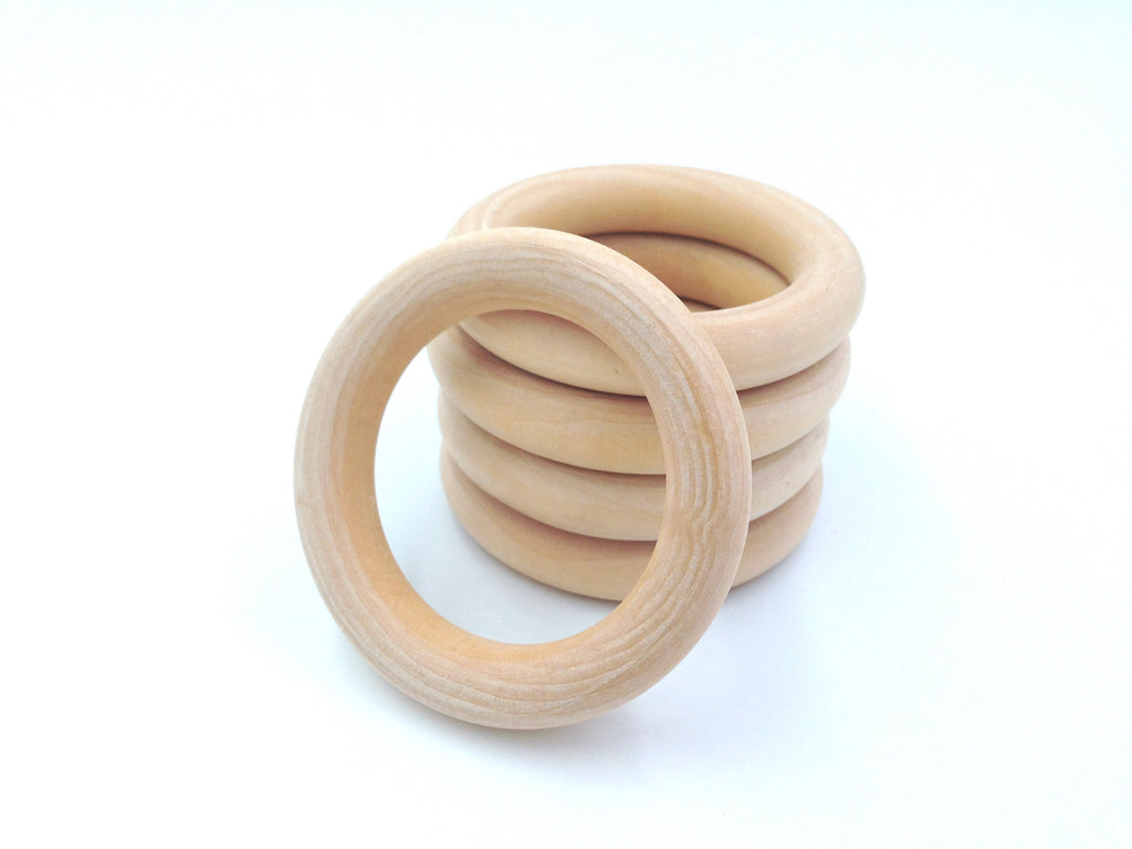 natural wood teething rings