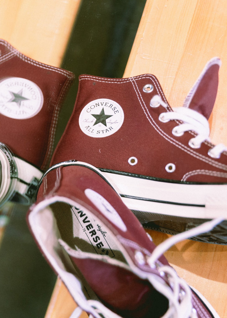 Converse Chuck 70 Recycled Canvas High Top Deep Bordeaux CONCRETE JUNGLE