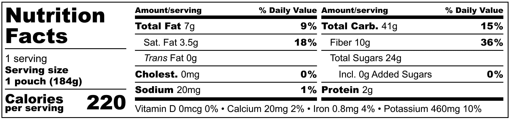 Summer Fling Fruit Smoothie Nutrition Facts - Passion Fruit Smoothie - Frozen Garden